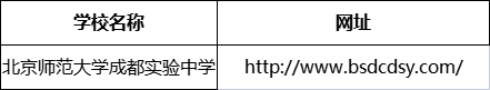 成都市北京師范大學(xué)成都實驗中學(xué)網(wǎng)址是什么？