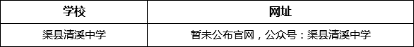 達州市渠縣清溪中學網址是什么？