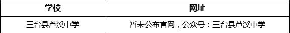 綿陽市三臺(tái)縣蘆溪中學(xué)網(wǎng)址是什么？