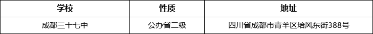 成都市成都三十七中詳細(xì)地址、在哪里？