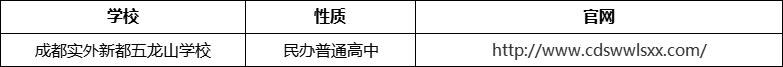 成都市成都實外新都五龍山學(xué)校官網(wǎng)、網(wǎng)址、官方網(wǎng)站