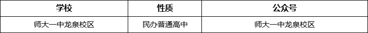 成都市師大一中龍泉校區(qū)官網(wǎng)、網(wǎng)址、官方網(wǎng)站