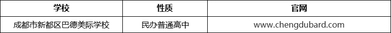 成都市新都區(qū)巴德美際學(xué)校官網(wǎng)、網(wǎng)址、官方網(wǎng)站
